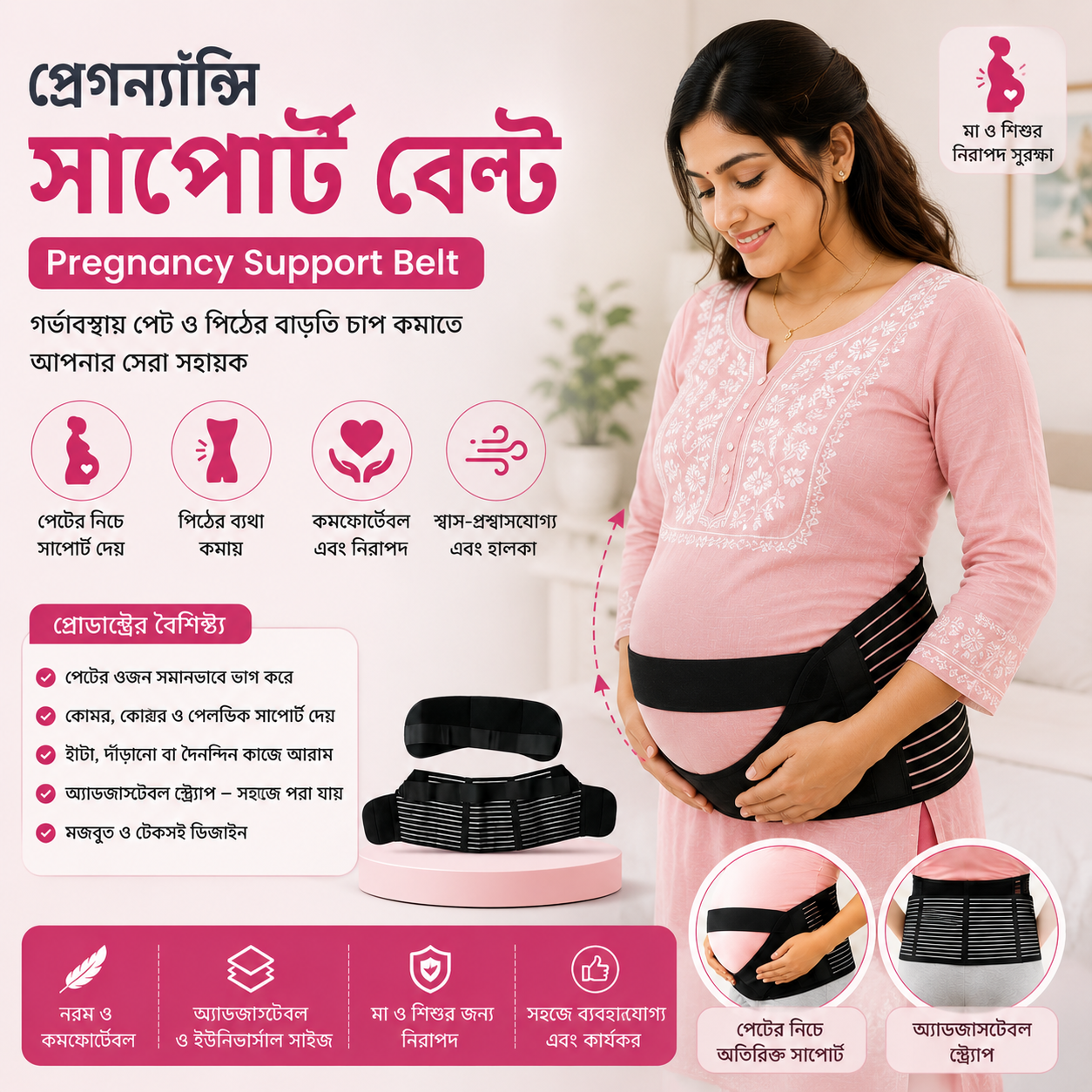 প্রেগন্যান্সি সাপোর্ট বেল্ট